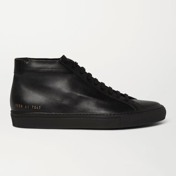 Common Projects Achilles Mid Sneaker in Black, size 41 - Picture 1 of 11